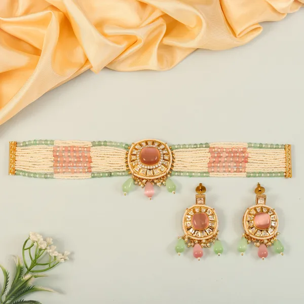 Stunning_Multicoloured_Stone_Stubbed_Kundan_Choker_Set