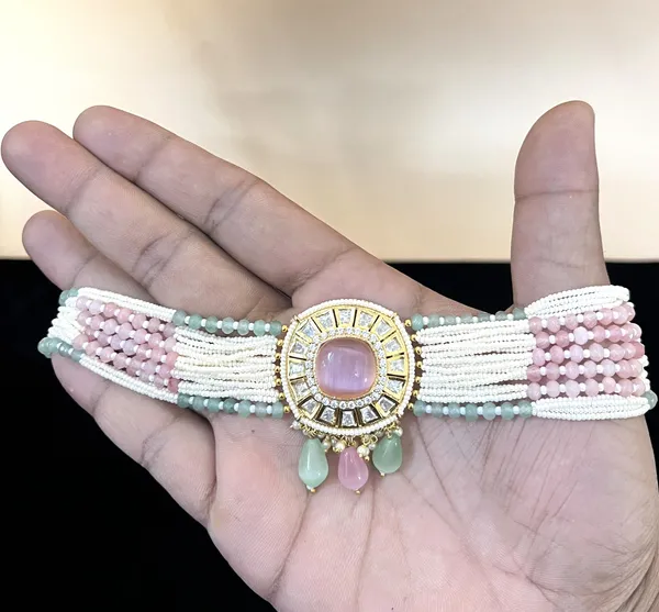 Stunning_Multicoloured_Stone_Stubbed_Kundan_Choker_Set