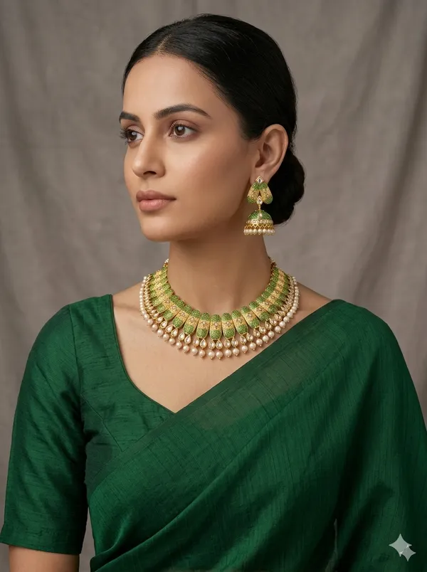 Rajwadi_Gold_Choker_Set