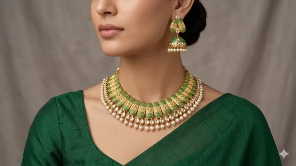 Rajwadi_Gold_Choker_Set