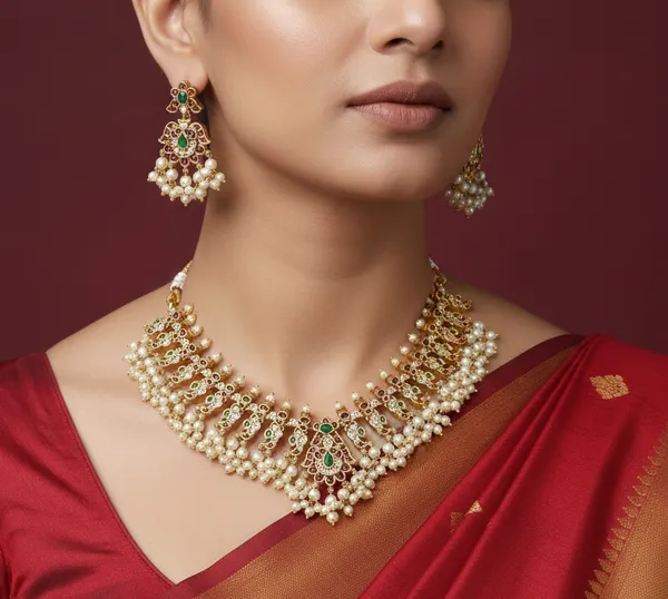 Vintage_Bridal_Heavy_Necklace_Set