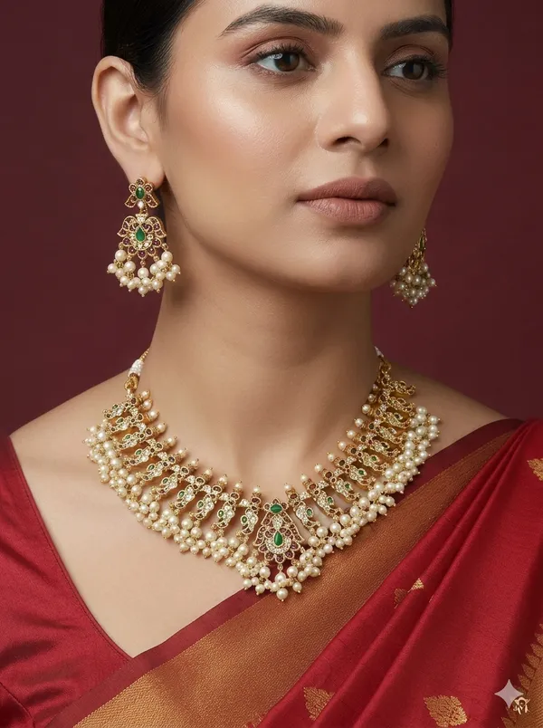 Vintage_Bridal_Heavy_Necklace_Set