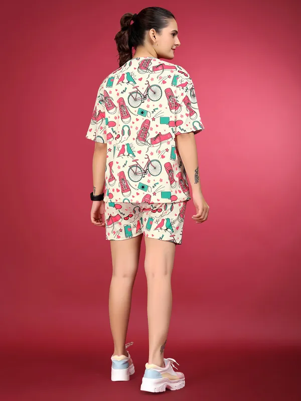 Multi_Colour_Valentino_Elastane_Co-ord_Set_For_Women_|_Regular_Round_Neck_Short_Sleeve