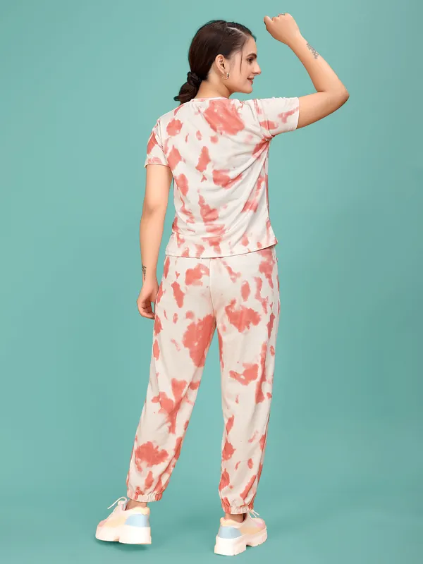 Multi_Colour_Valentino_Elastane_T-Shirt_&_Pyjamas_Set_For_Women_|_Regular_Round_Neck_Short_Sleeve