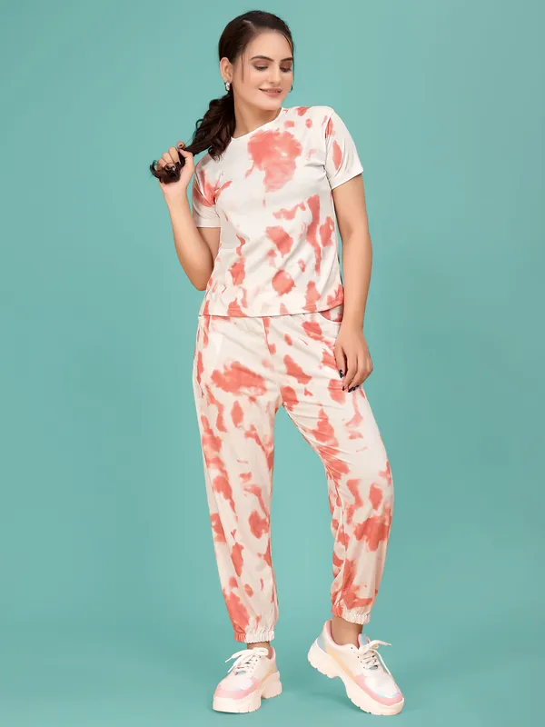 Multi_Colour_Valentino_Elastane_T-Shirt_&_Pyjamas_Set_For_Women_|_Regular_Round_Neck_Short_Sleeve