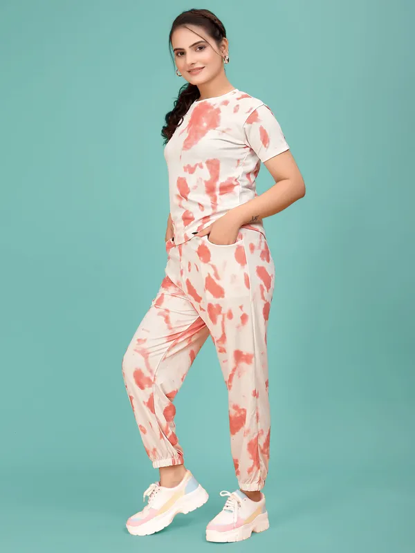 Multi_Colour_Valentino_Elastane_T-Shirt_&_Pyjamas_Set_For_Women_|_Regular_Round_Neck_Short_Sleeve