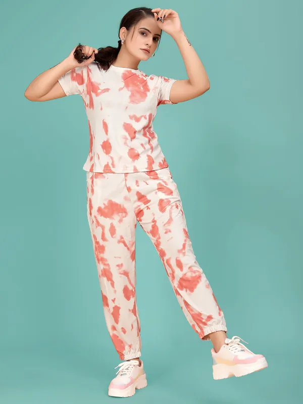 Multi_Colour_Valentino_Elastane_T-Shirt_&_Pyjamas_Set_For_Women_|_Regular_Round_Neck_Short_Sleeve