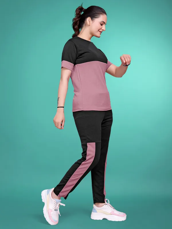 Onion_Solid_Elastane_TrackSuit_Set_For_Women_|_Regular_Round_Neck_Short_Sleeve