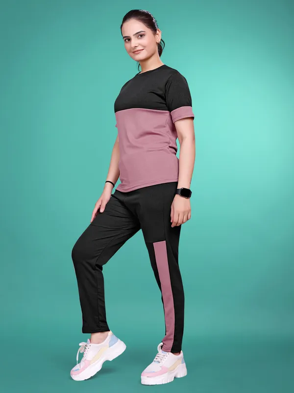 Onion_Solid_Elastane_TrackSuit_Set_For_Women_|_Regular_Round_Neck_Short_Sleeve