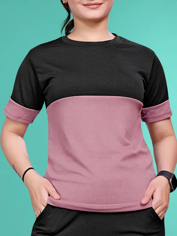 Onion_Solid_Elastane_TrackSuit_Set_For_Women_|_Regular_Round_Neck_Short_Sleeve