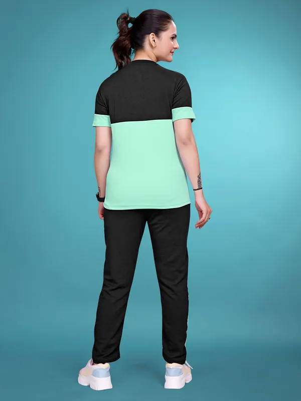 Pastle_Mint_Solid_Elastane_TrackSuit_Set_For_Women_|_Regular_Round_Neck_Short_Sleeve