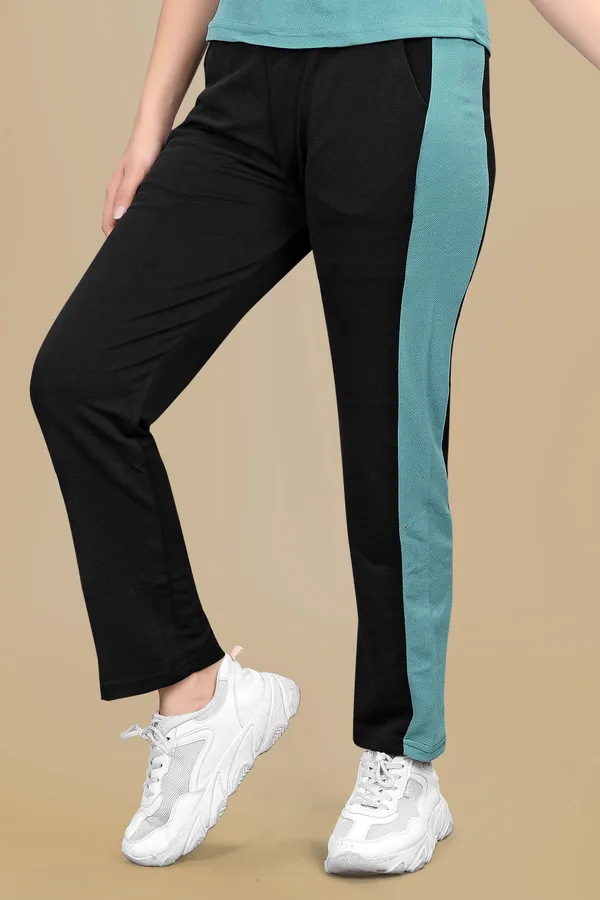 Blue_Striped_Elastane_Track_Suit_For_Women_|_Regular_Round_Neck_Short_Sleeve