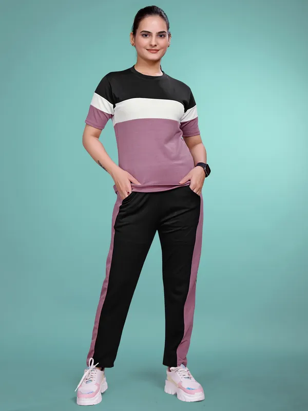 Onion__Printed_Elastane_TrackSuit_Set_For_Women_|_Regular_Round_Neck_Short_Sleeve