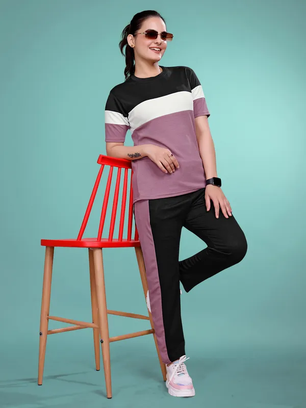 Onion__Printed_Elastane_TrackSuit_Set_For_Women_|_Regular_Round_Neck_Short_Sleeve