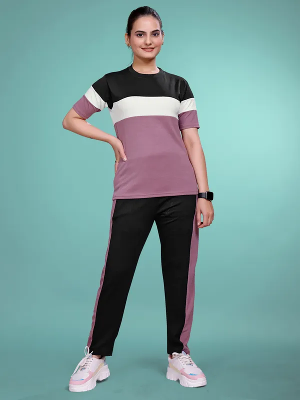 Onion__Printed_Elastane_TrackSuit_Set_For_Women_|_Regular_Round_Neck_Short_Sleeve