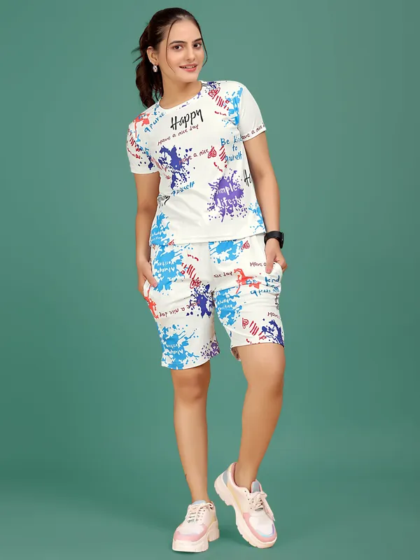Multi_Colour_Valentino_Elastane_Co-ord_Set_For_Women_|_Regular_Round_Neck_Short_Sleeve