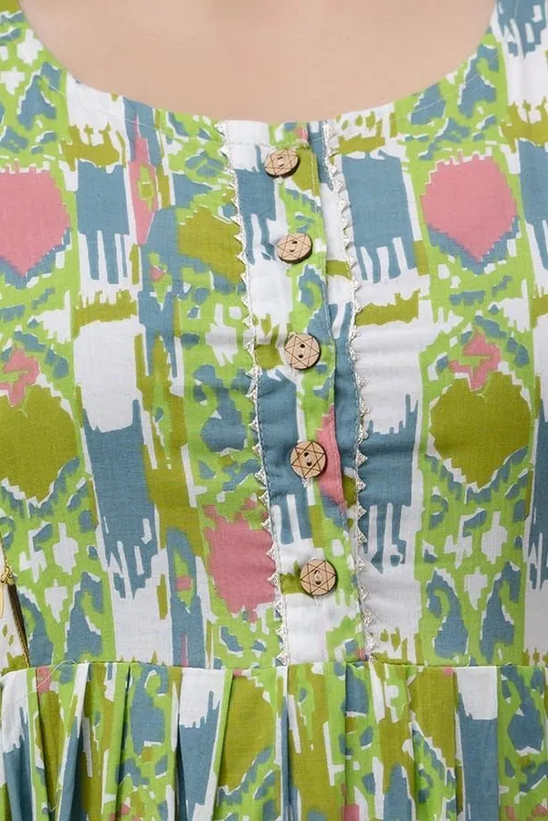 Green_Feeding_Maternity_Kurti_Parrot_Green_For_Women