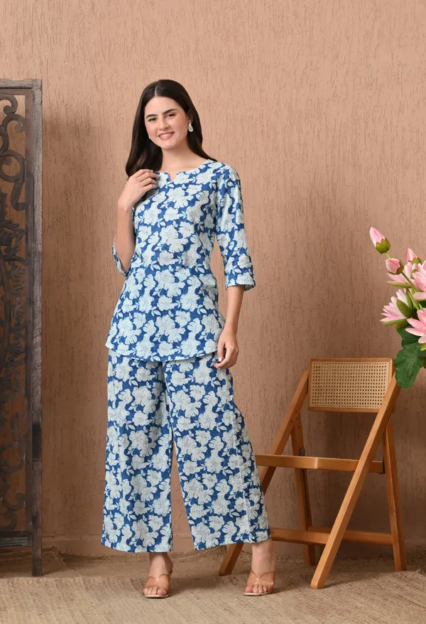 Dusk_Blue_Cotton_Co-ord_set