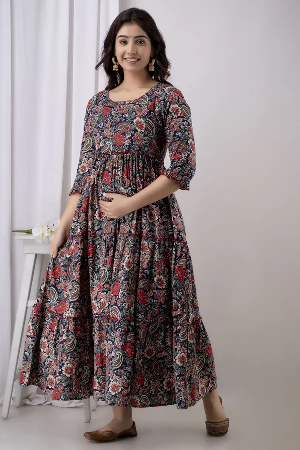 Blue_Beautiful_Maternity_Kurtis__For_Women