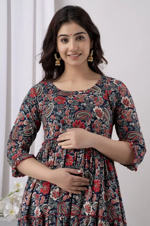 Blue_Beautiful_Maternity_Kurtis__For_Women