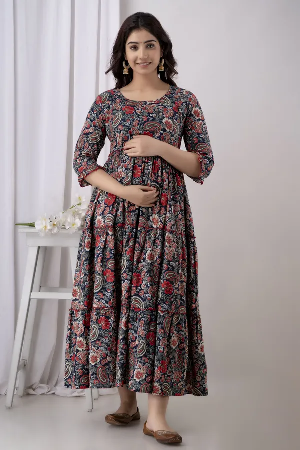 Blue_Beautiful_Maternity_Kurtis__For_Women