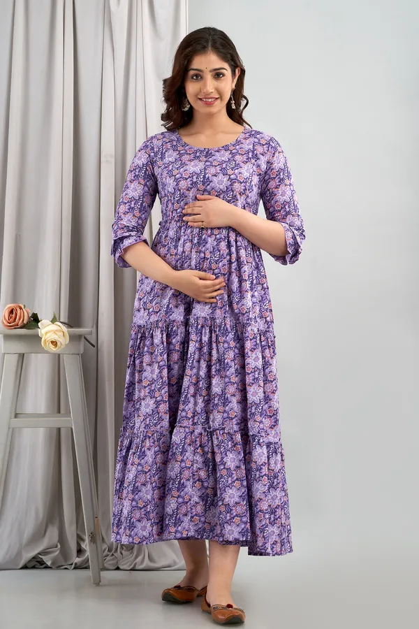 Purple_Beautiful_Maternity_Gown_For_Women
