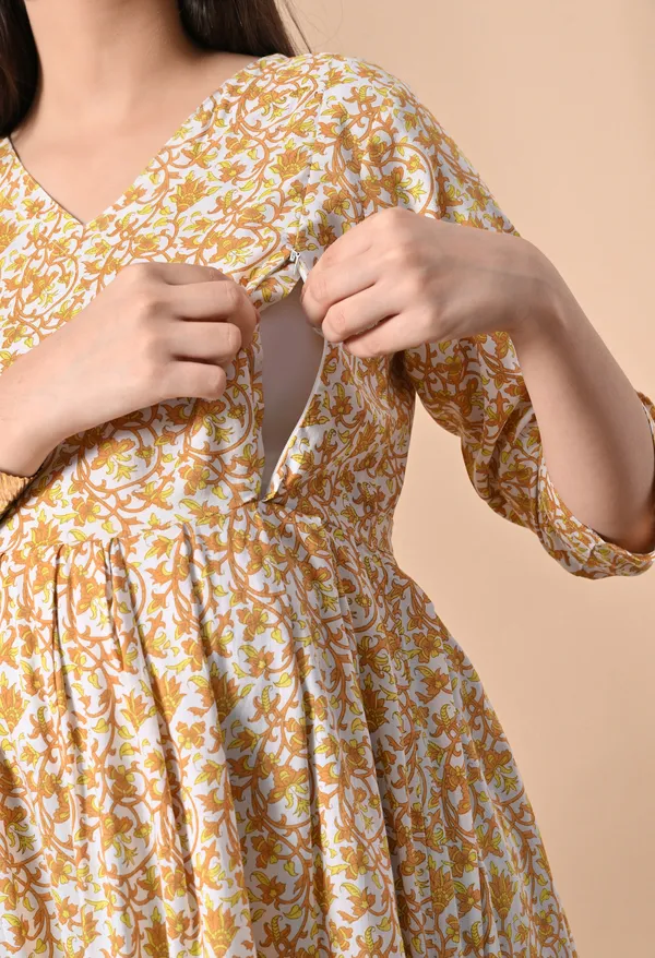 Yellow_Maternity_wear_by_SILAKIVA