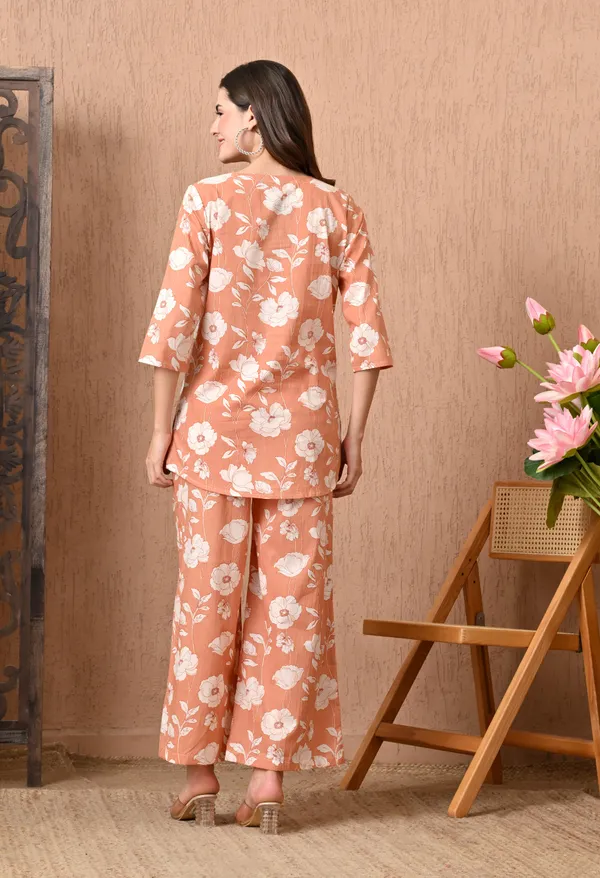 Peach_Cotton_Co-ord_set