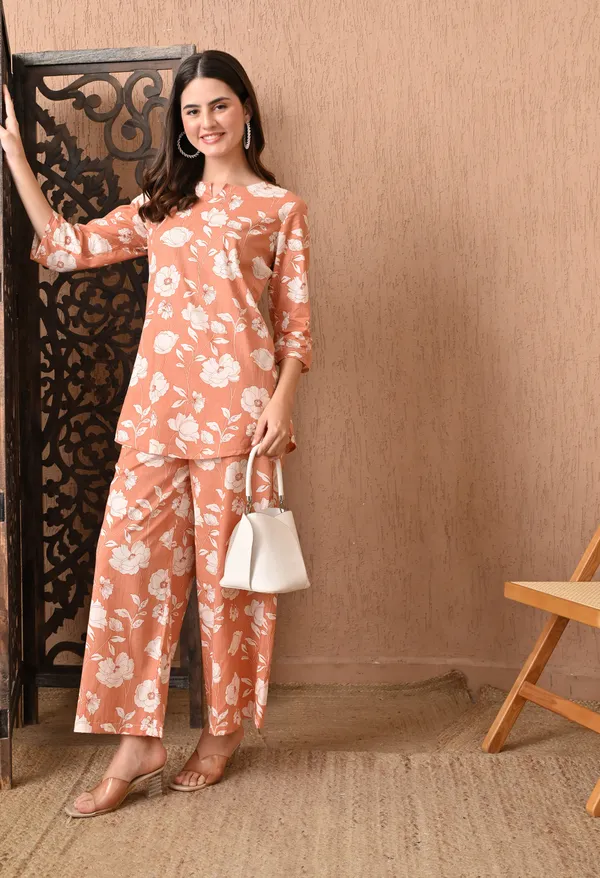 Peach_Cotton_Co-ord_set