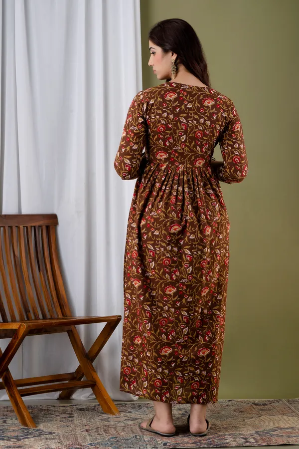 Brown_Feeding_Maternity_Kurti_Brown_For_Women