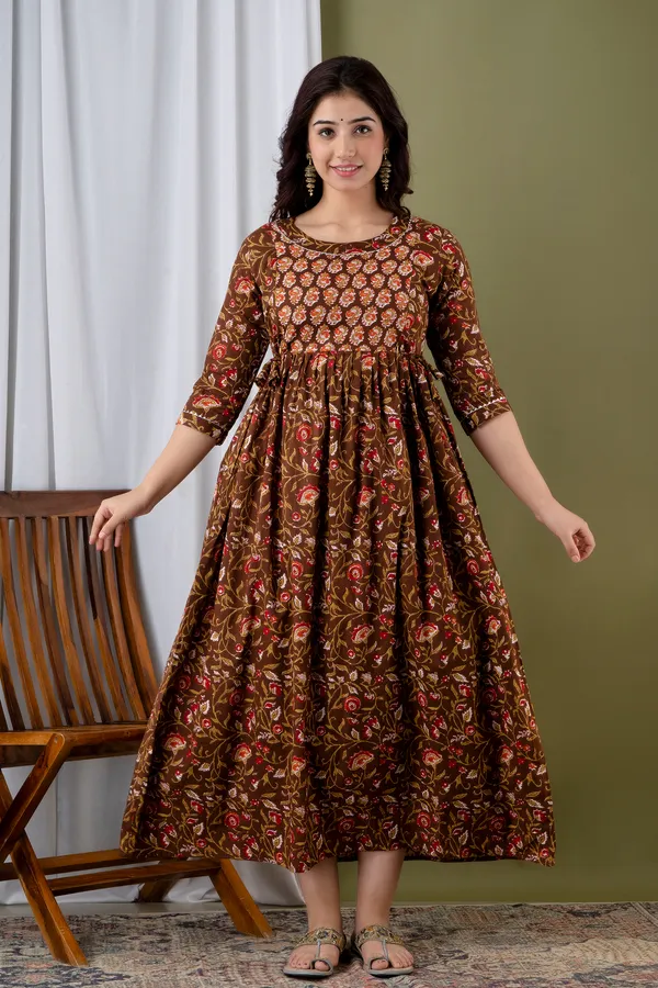 Brown_Feeding_Maternity_Kurti_Brown_For_Women