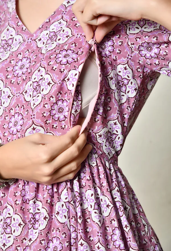 Floral_Feeding_Maternity_Kurti__For_Women