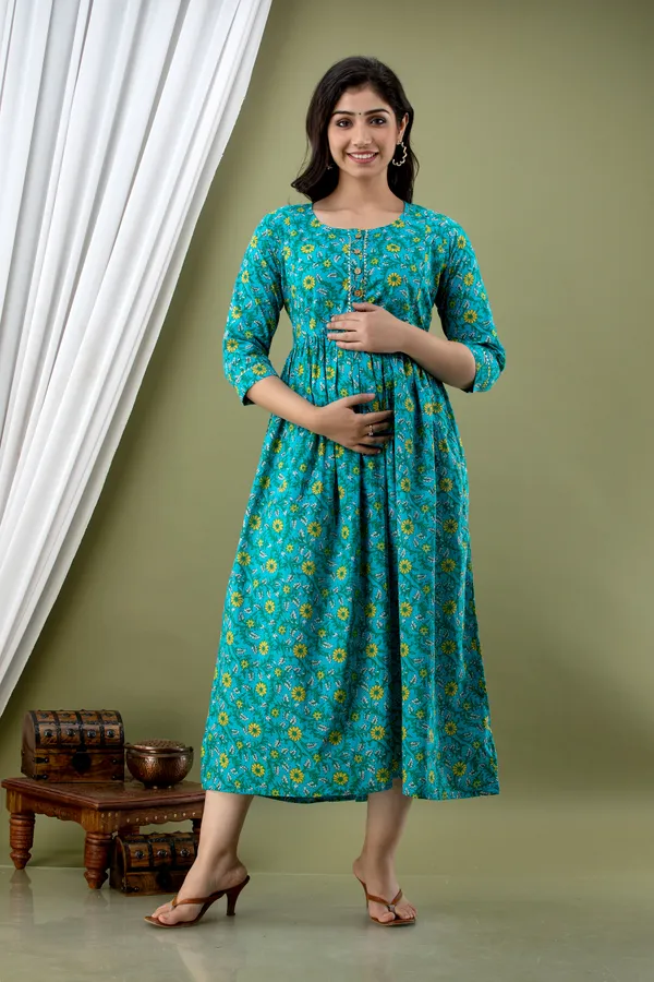 Olive_Feeding_Maternity_Kurti_Olive_For_Women