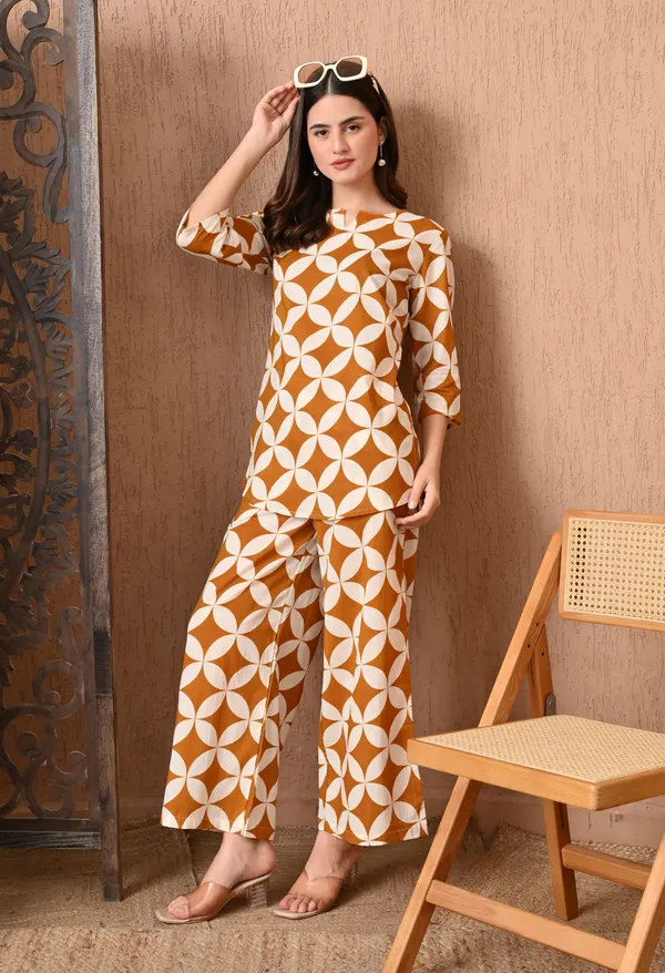Fiery_Orange_Cotton_Co-ord_set
