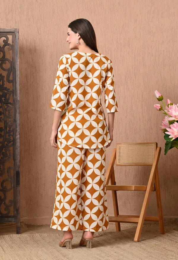 Fiery_Orange_Cotton_Co-ord_set