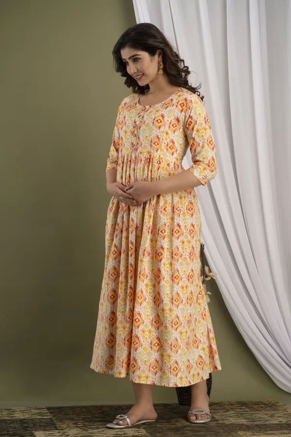 Yellow_Maternity_wear_by_SILAKIVA