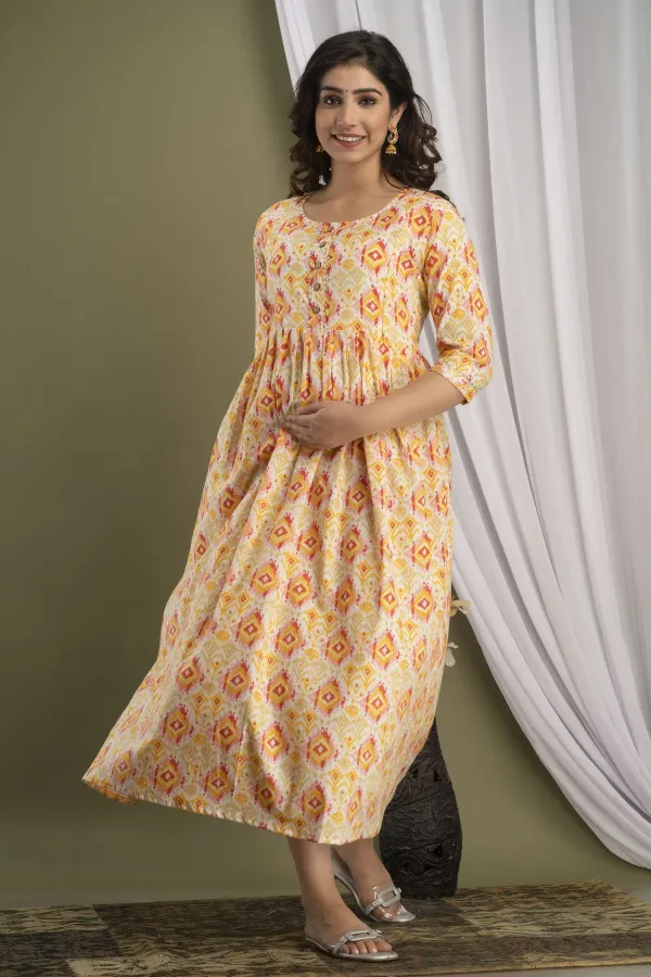 Yellow_Maternity_wear_by_SILAKIVA