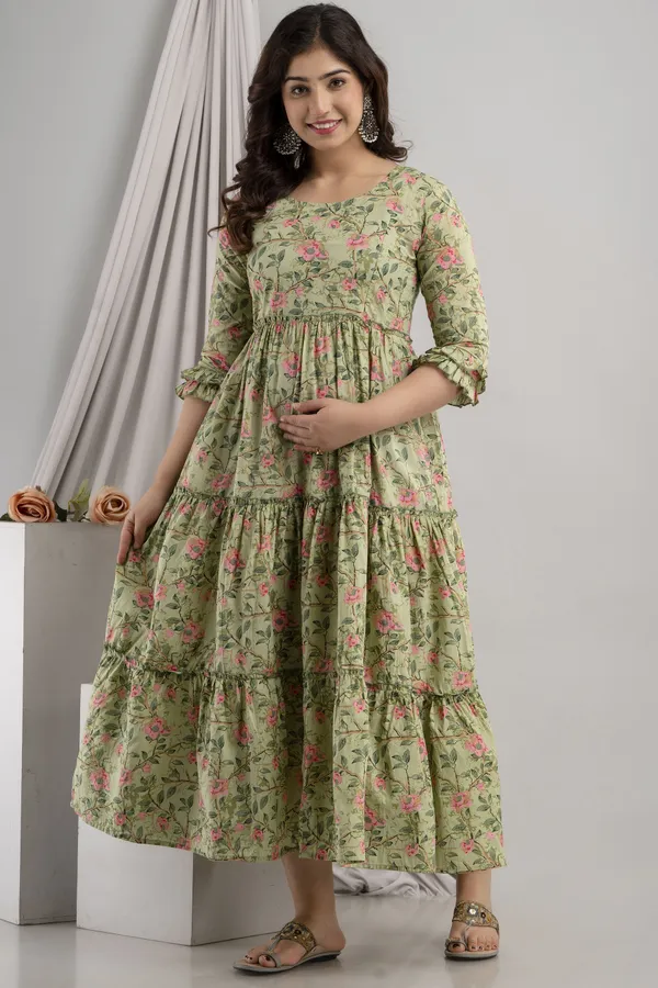 Light_Green_Beautiful_Maternity_Gown__For_Women