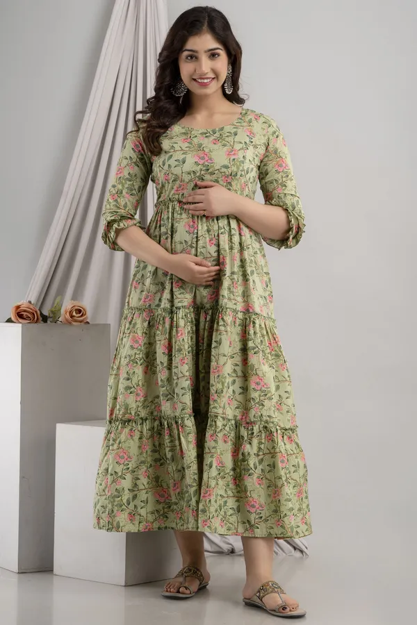 Light_Green_Beautiful_Maternity_Gown__For_Women