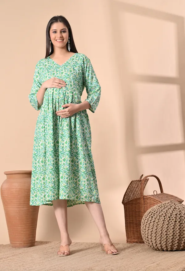 Green_Maternity_wear_by_SILAKIVA