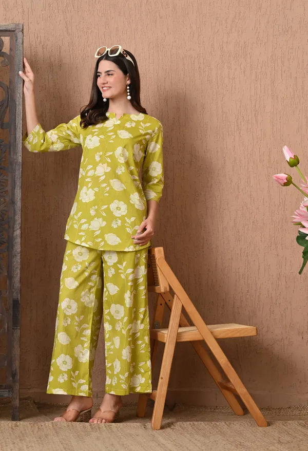 Orangy_Yellow_Cotton_Co-ord_set