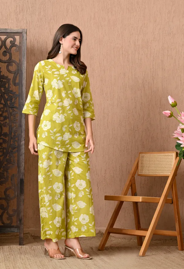 Orangy_Yellow_Cotton_Co-ord_set
