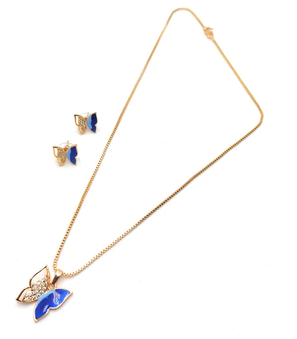 Blue_Butterfly_Chain_set_for_women