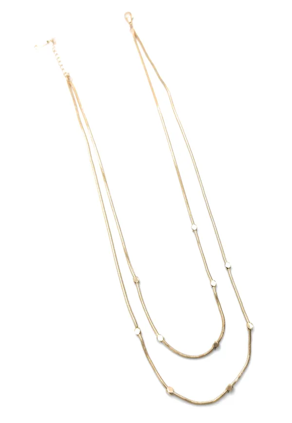 2_line_Layered_Rose_Gold-Tone_Metal_Chains_for_womens