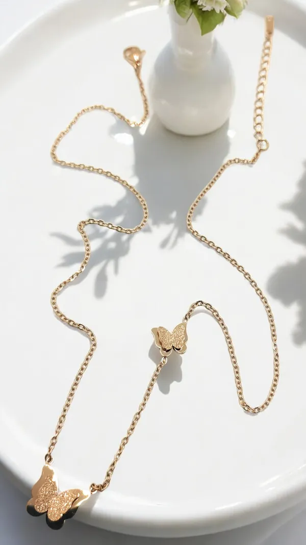 Butterfly_Pendant_chain_Rose_gold_Metal_Chain