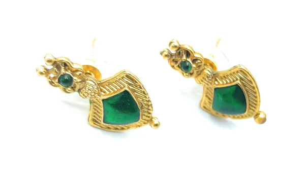 Fashions_Traditional_Gold_and_Green_Choker_Necklace_with_Earrings_(Green)