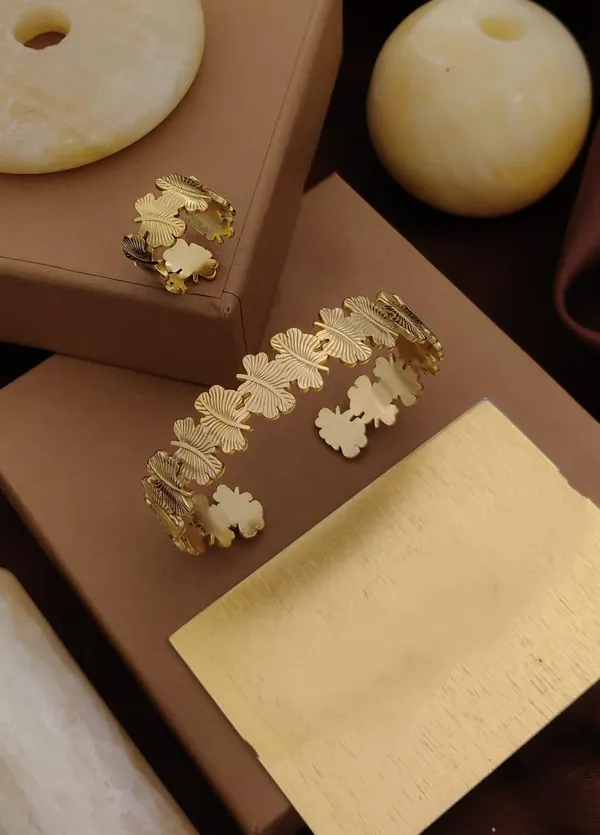 Gold_Butterfly_Motif_Cuff_and_Ring_Set