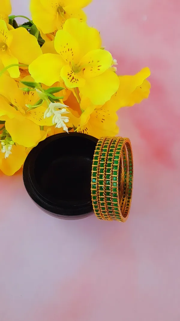 Green_Trending_American_diamond_bangles_for_women