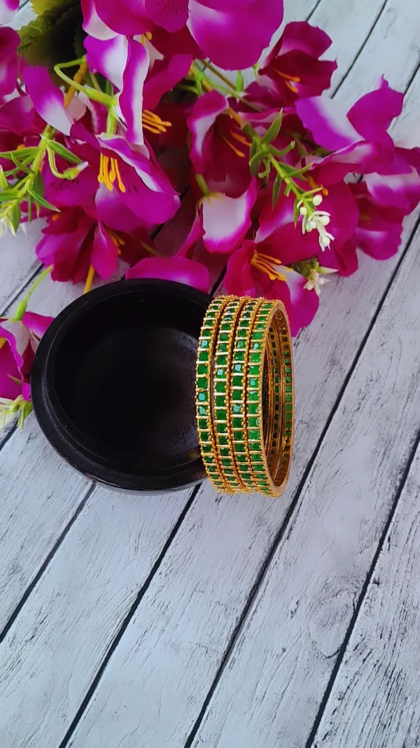 Green_Trending_American_diamond_bangles_for_women