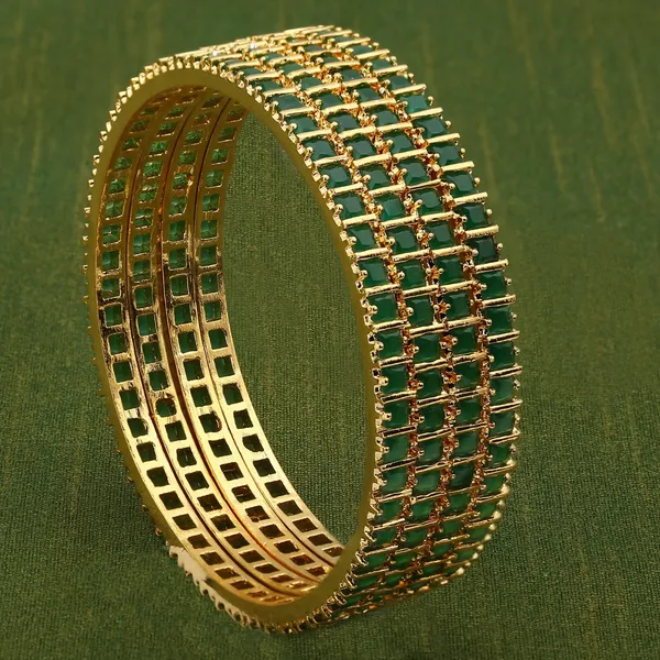 Green_Trending_American_diamond_bangles_for_women